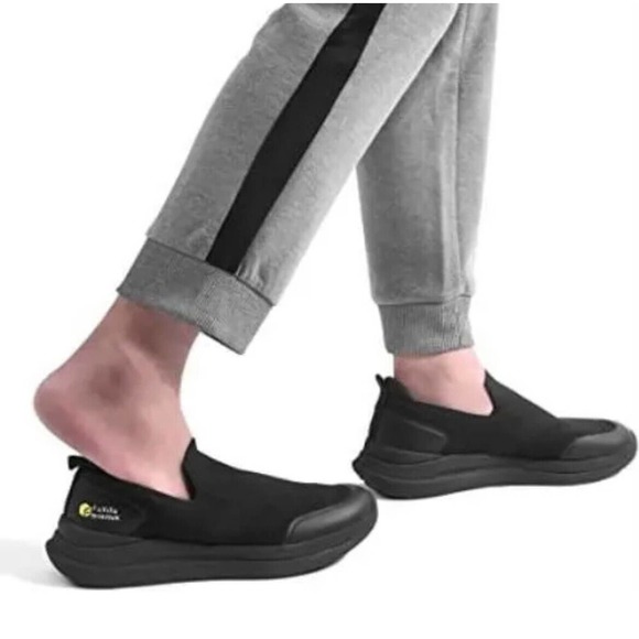 FitVille Women/Men Recovery Slip On Casual Comfort Shoes BriskWalk Black 8/6.5W - Picture 3 of 11